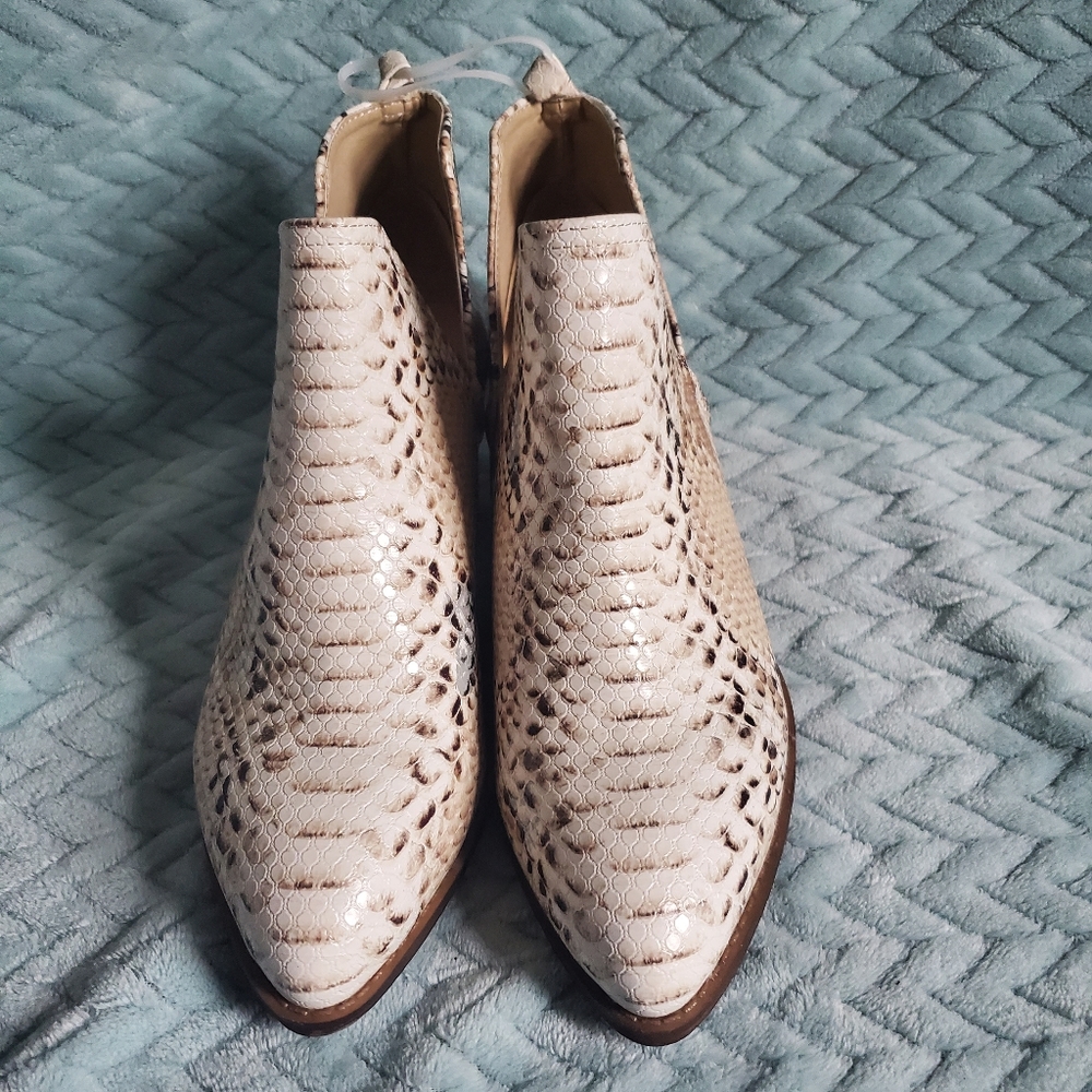 CL by Laundry Snakeprint Ankle Booties